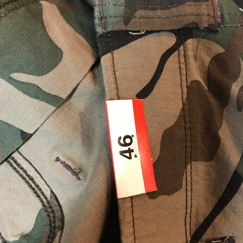 Wrangler Outdoor Mens Camo Cargo Shorts Green Brown Size 46 60ACW4M Stretch - Picture 7 of 12